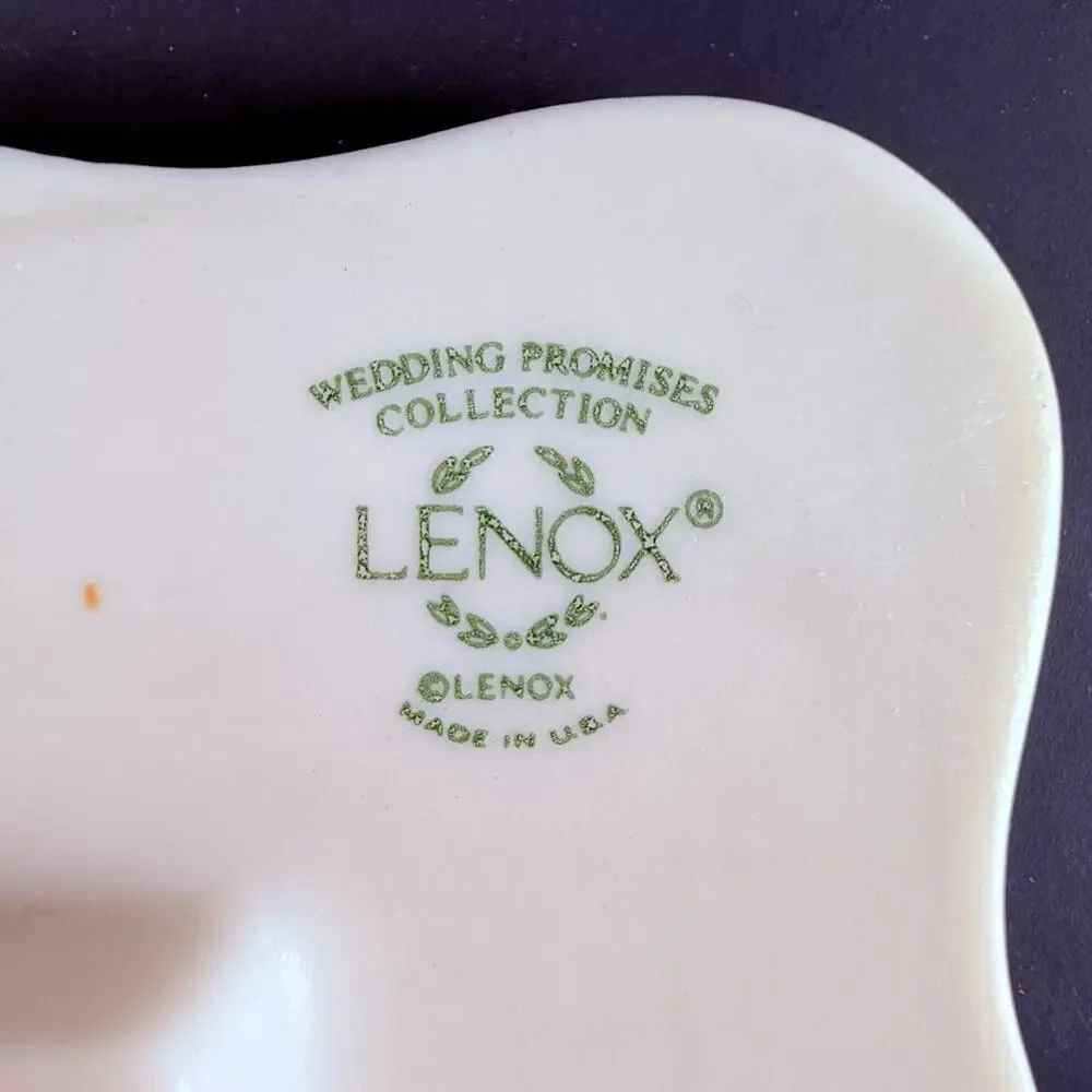 Vintage LENOX Porcelain Wedding Promises Picture Frame, 7
